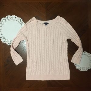 Donated* Pastel pink hollow sweater